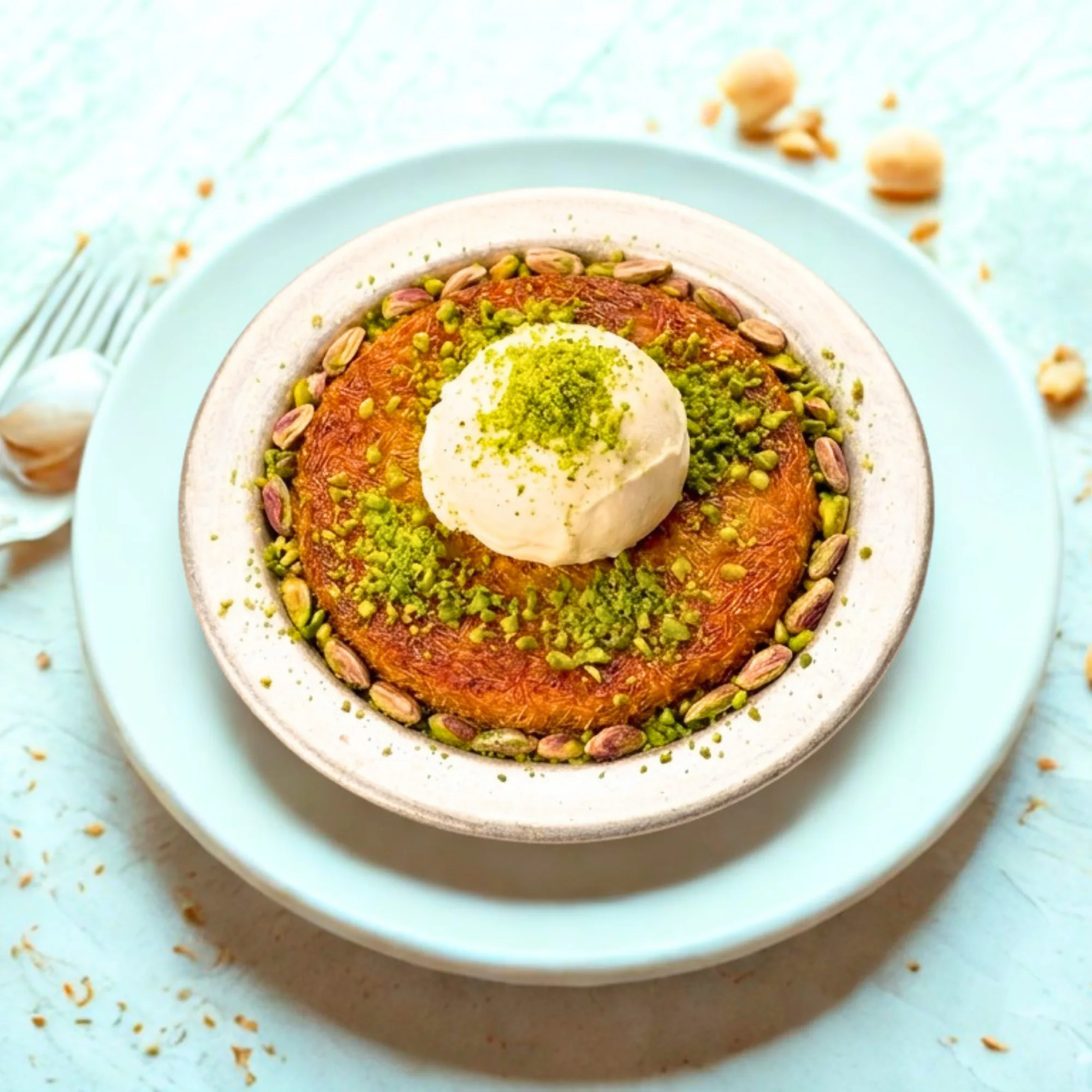 Künefe mit Maraş-Eis-Pistazien