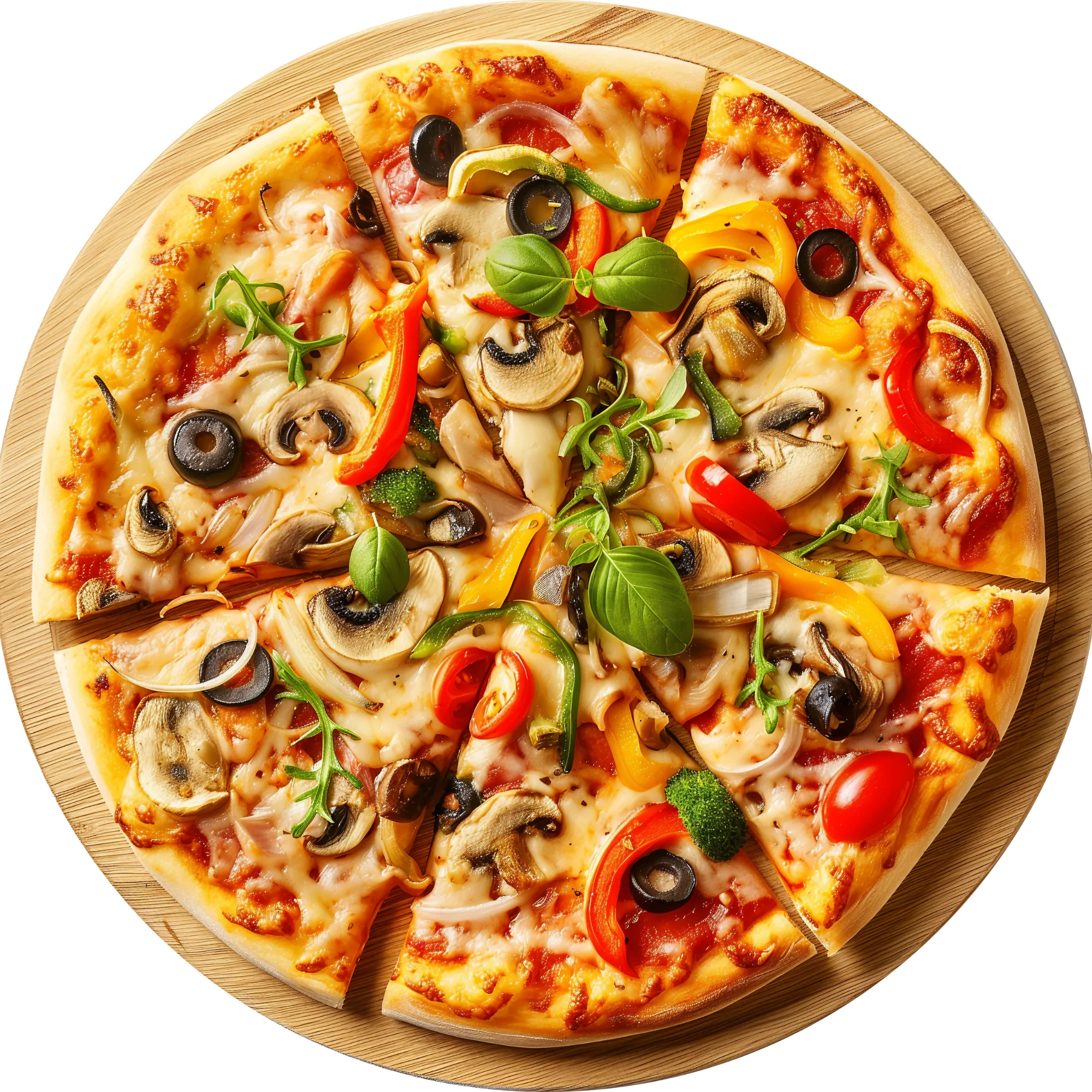 Pizza Vegetarisch, mit Gemüse, mit Gemüse